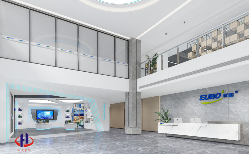 江西优宝新材料12000平产业园装修