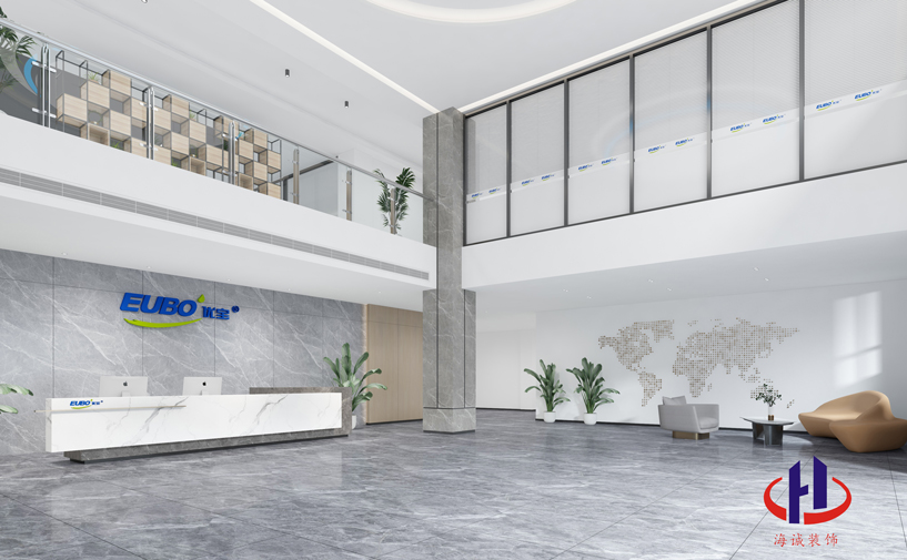 江西优宝新材料12000平产业园装修